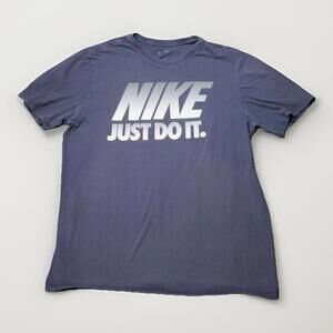 Nike Just Do It Graphic Tee Classic Logo Streetwear Size Large Y2K Streetwear